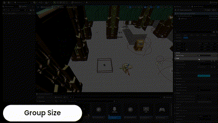Group size changed — solution 2
